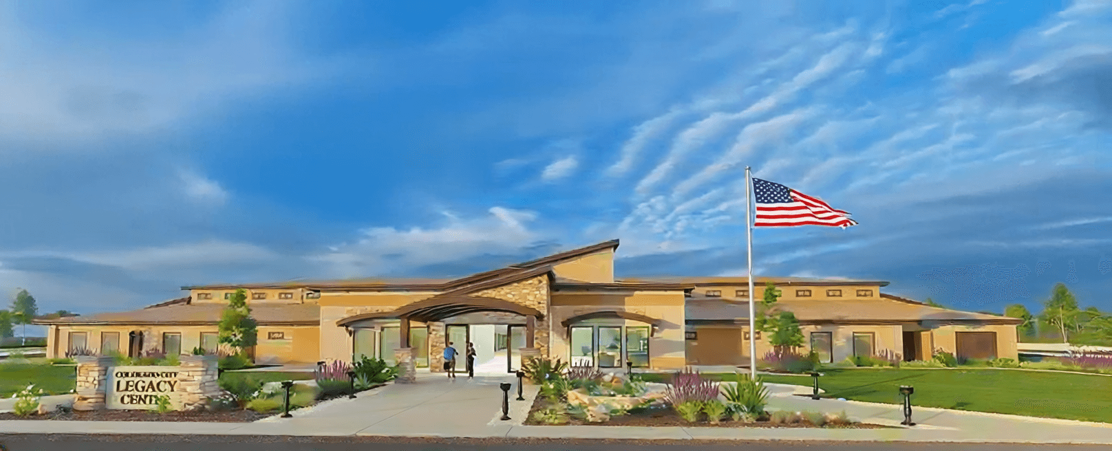 Architectural rendering of the Legacy Center at Short Creek, Arizona